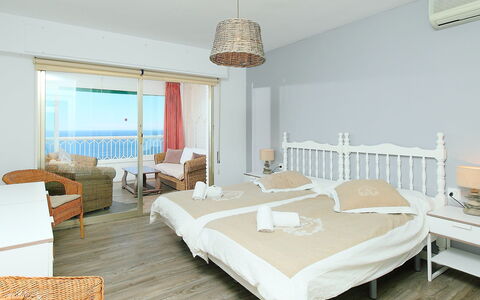 Benidorm 926: Bedroom, Furniture, Room, Property, Interior Design, Bed, Floor, Building, Bed Sheet, Wall