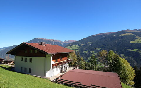 Aschau im Zillertal 330: Sky, Plant, Building, Property, Mountain, Ecoregion, Window, House, Natural Landscape, Slope