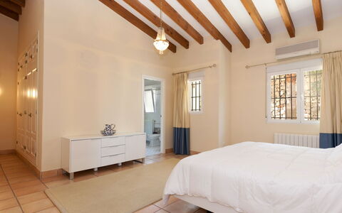 Villa da Vinci: Bedroom, Property, Room, Ceiling, Furniture, Interior Design, Bed, Wall, Building, Bed Sheet