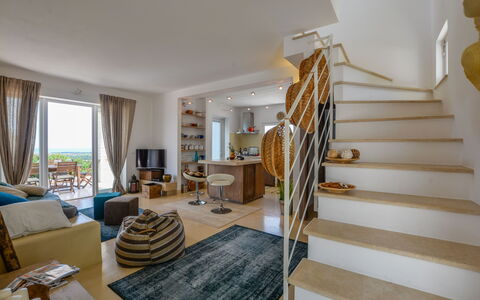 Villa Butterfly: Property, Room, Furniture, Interior Design, Living Room, Building, Floor, House, Real Estate, Home