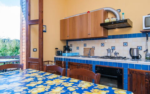 Vista Mare Noto: Room, Property, Kitchen, Furniture, Building, Countertop, House, Cabinetry, Floor, Real Estate