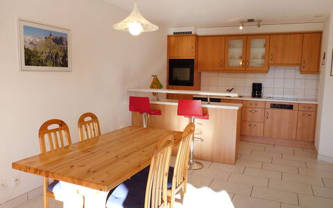Ardévine 5: Furniture, Property, Cabinetry, Table, Chair, Wood, Countertop, Interior Design, Wood Stain, Flooring
