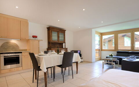 La Prairie: Furniture, Property, Table, Building, Cabinetry, Chair, Countertop, Kitchen, Wood, Lighting
