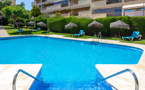 Calahonda Royale: Water, Plant, Building, Swimming Pool, Blue, Azure, Tree, Outdoor Furniture, Shade, House