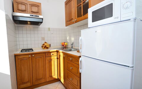 Stancija Negri: Cabinetry, Furniture, Kitchen Appliance, Building, Countertop, Drawer, Kitchen, Home Appliance, Wood, Major Appliance