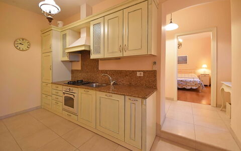 Opatija 134: Cabinetry, Countertop, Furniture, Property, Sink, Tap, Plumbing Fixture, Wood, Kitchen, Building