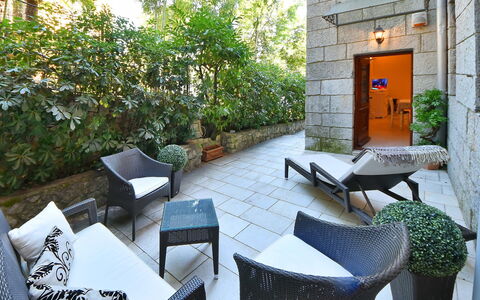 Opatija 134: Plant, Property, Furniture, Building, Table, Chair, Interior Design, Outdoor Furniture, Shade, Outdoor Table