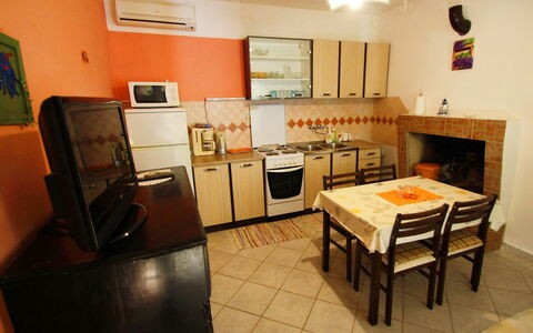 Korčula Prigradica 300: Property, Table, Television, Interior Design, Wood, Floor, Flooring, Picture Frame, Wall, Home Appliance