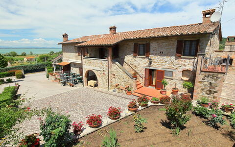 Trasimeno Link: Plant, Cloud, Sky, Property, Flower, Building, Window, House, Land Lot, Tree